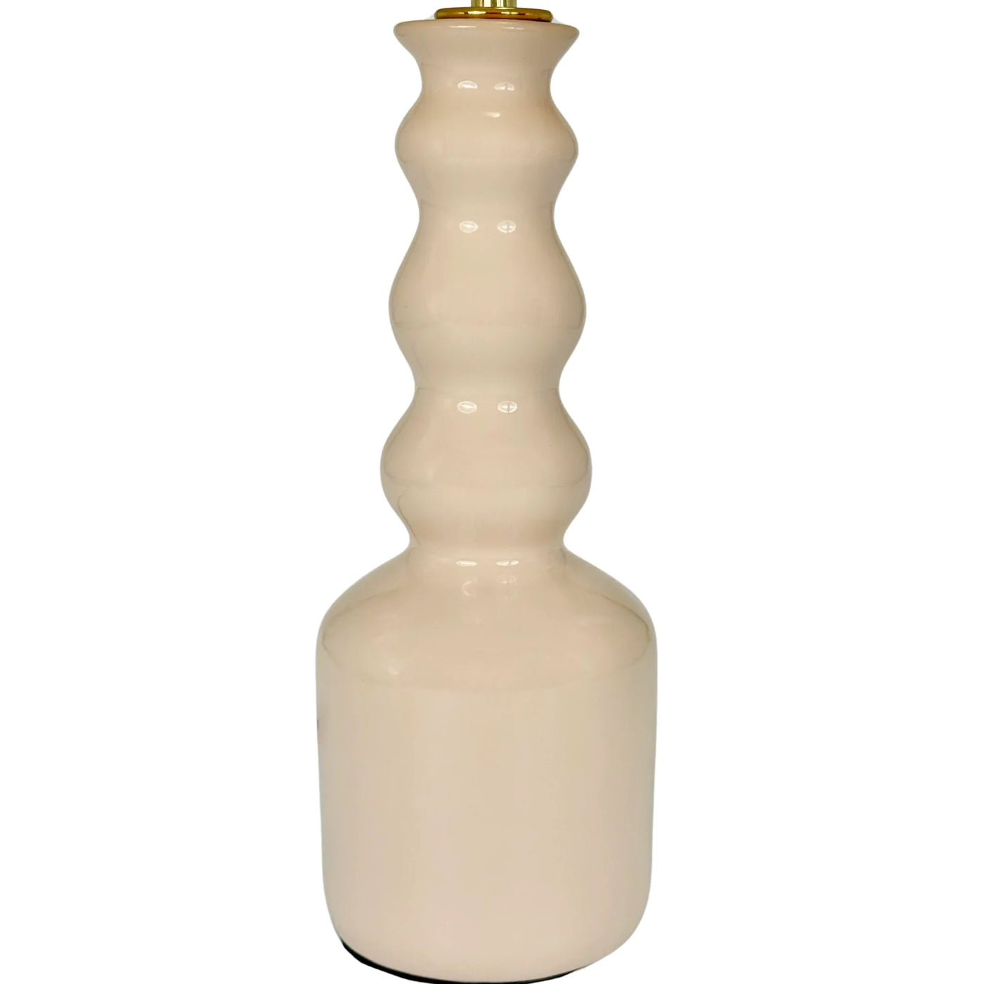 Timmy Ceramic Table Lamp in Cream Up Close