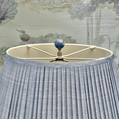 Turquoise and Nickel Finial Close Up