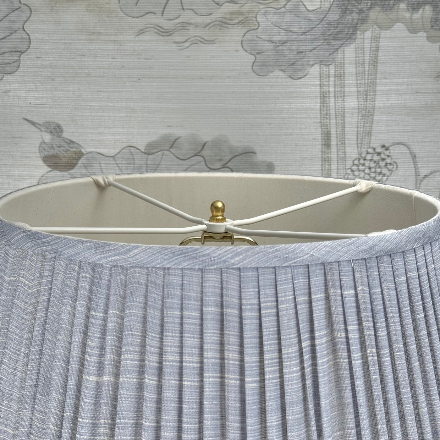 Unfinished Brass Button Finial Close Up