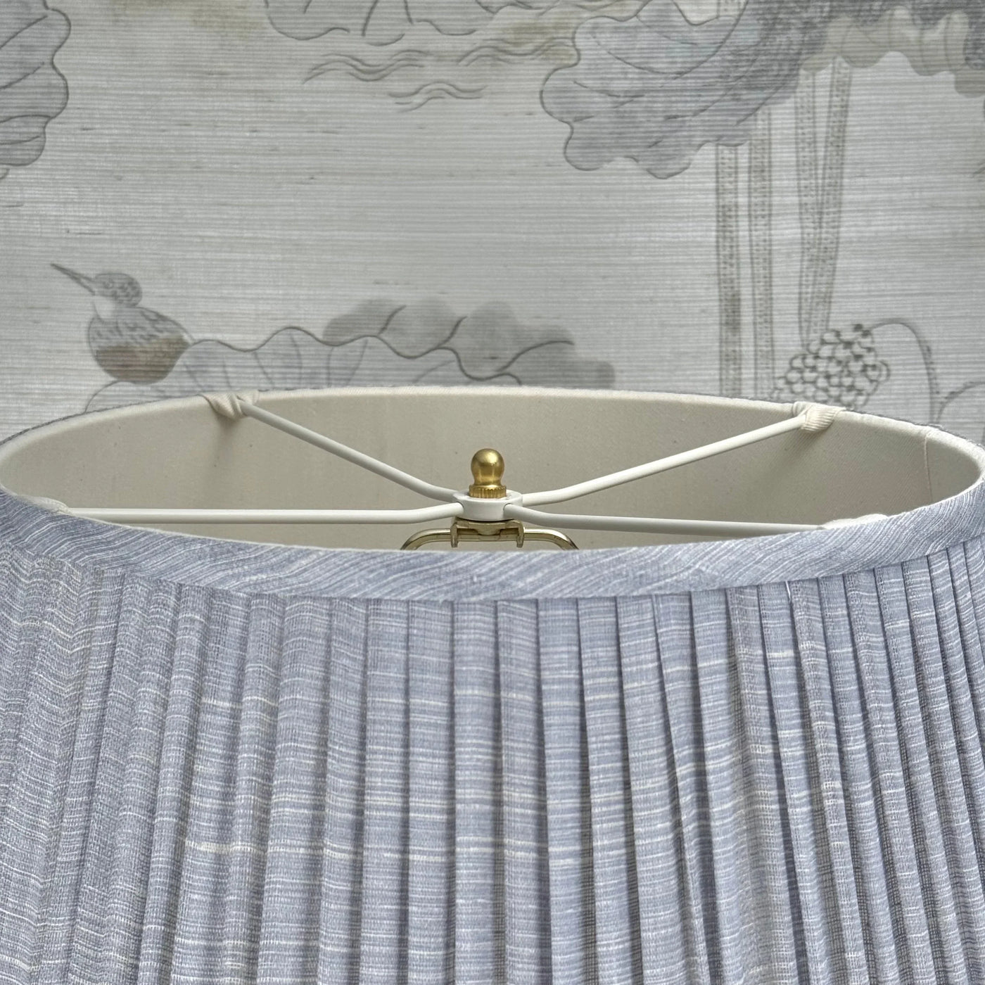 Unfinished Brass Button Finial Close Up