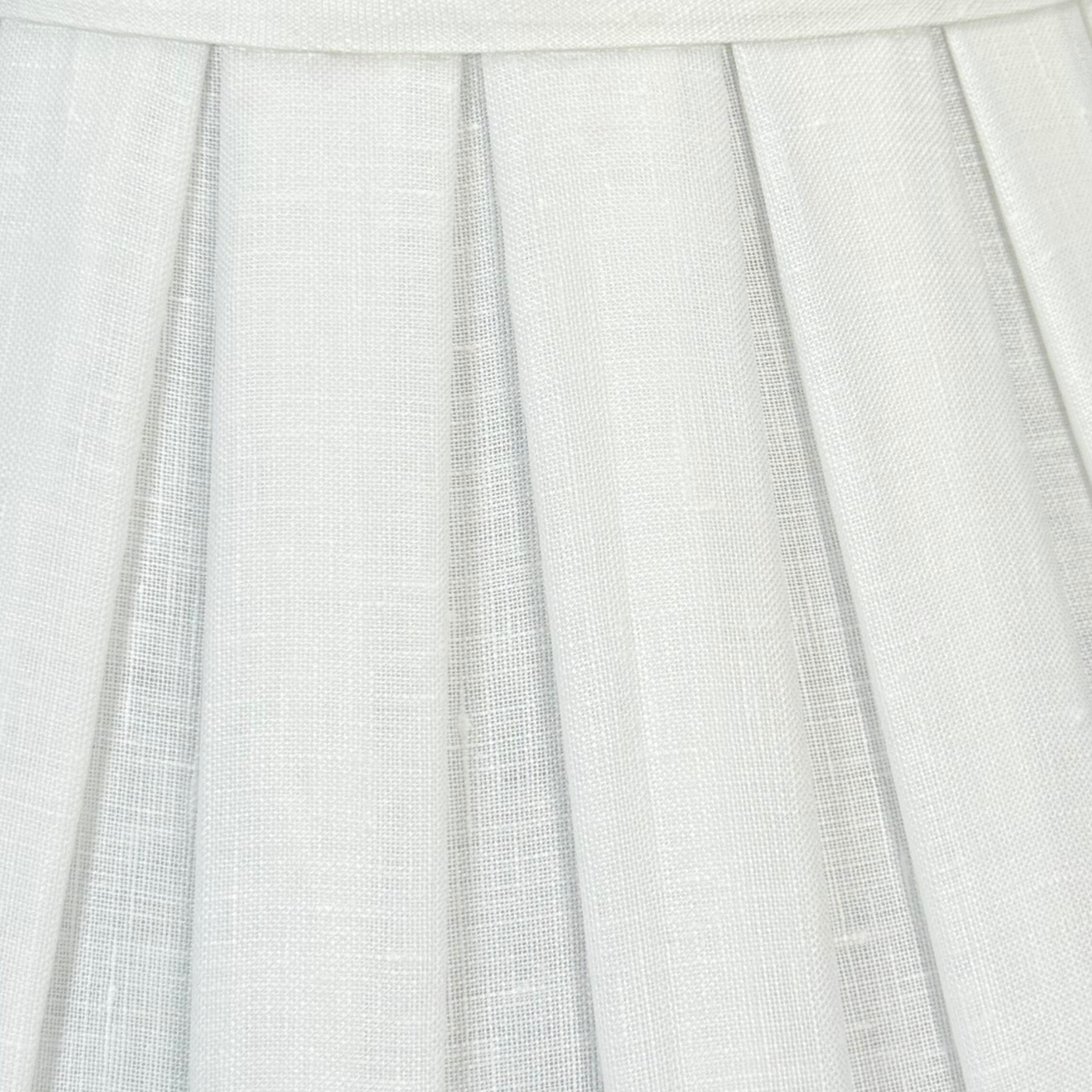 Close Up Empire Linen Box Pleat Lampshade