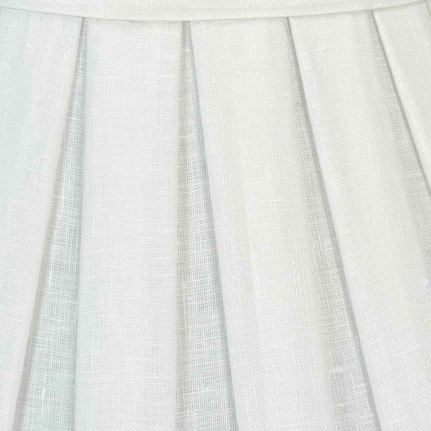 Close Up Empire Linen Box Pleat Lampshade