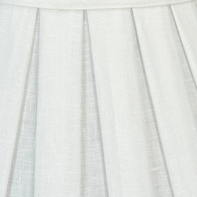 Close Up Empire Linen Box Pleat Lampshade