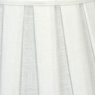 Up Close Pembroke Box Pleat Linen Lampshade