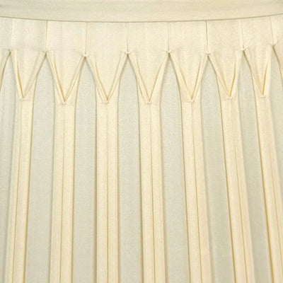 Egg Full Smocked Silk Lampshade up close