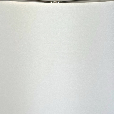 Silk Rolled Edge British Drum Lampshade - Bone