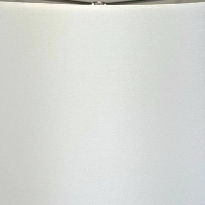 Silk Rolled Edge British Drum Lampshade - Bone