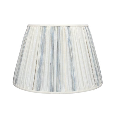 Osborne & Little - Vistula in Ivory with Blue & Brown Stripes Fabric Lampshade