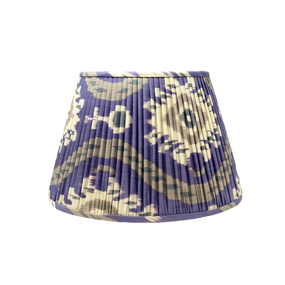 Viv Purple, Ivory & Grey Ikat Lampshade