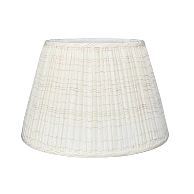 Watkins in White with Sand Stripe Fabric Lampshade