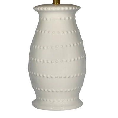 Caleb White Ceramic Table Lamp