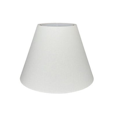 White Linen Hardback Lampshade