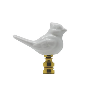 White Porcelain Bird Finial