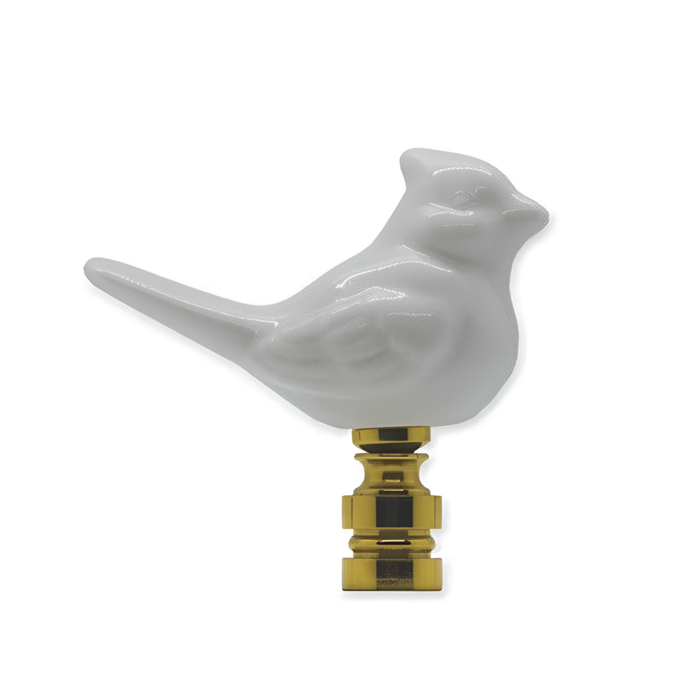 White porcelain bird finial