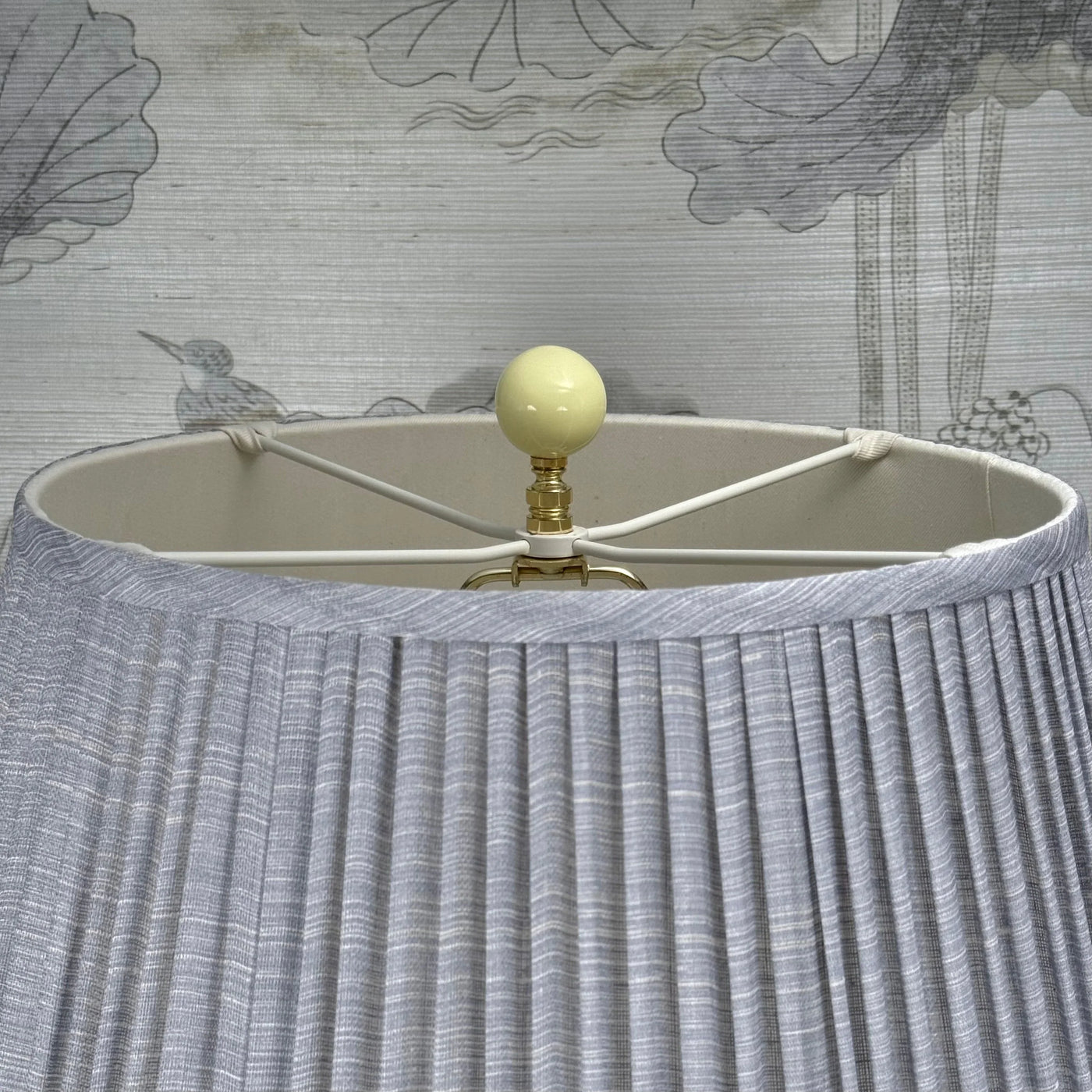 Yellow Ceramic Finial Close Up