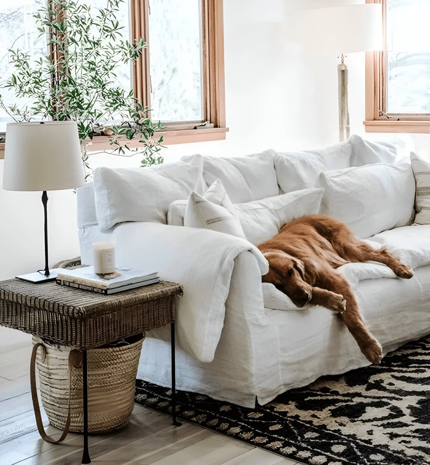 Dauphine Bedside Lamp in Aged Iron 