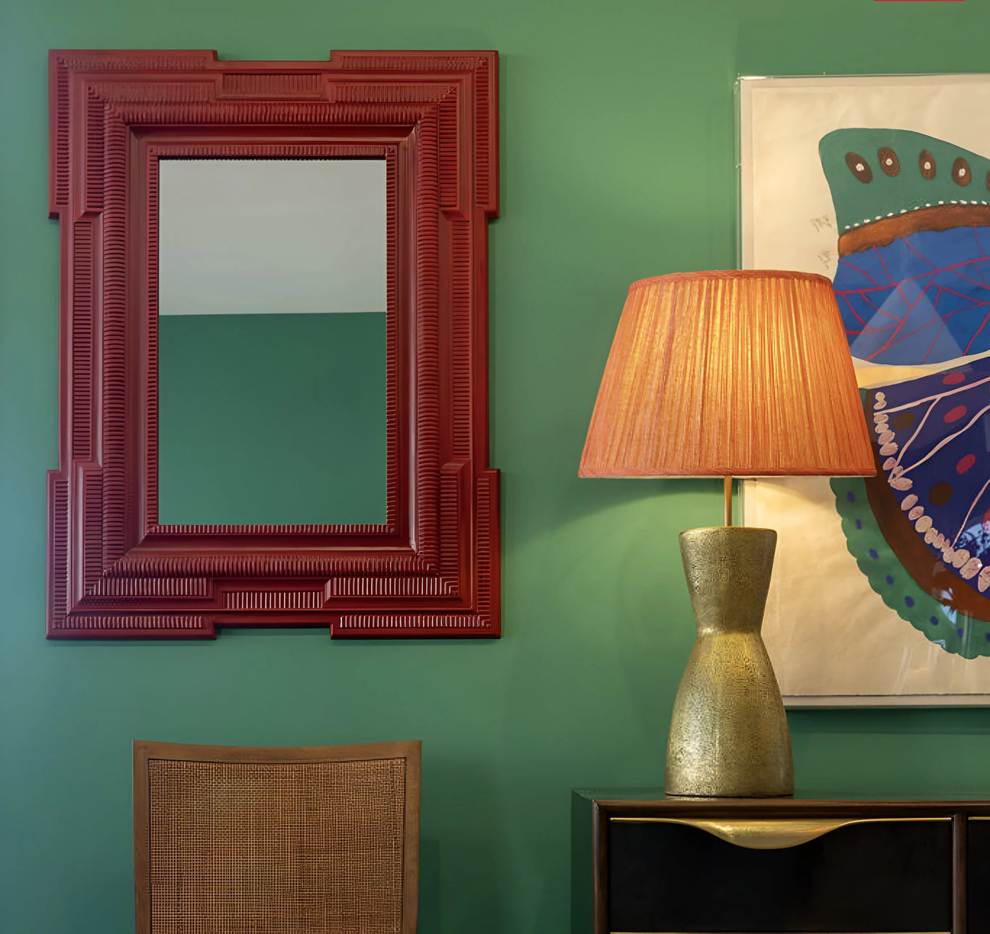 Julian Chichester - Alpha Blackened Brass Shagreen Table Lamp