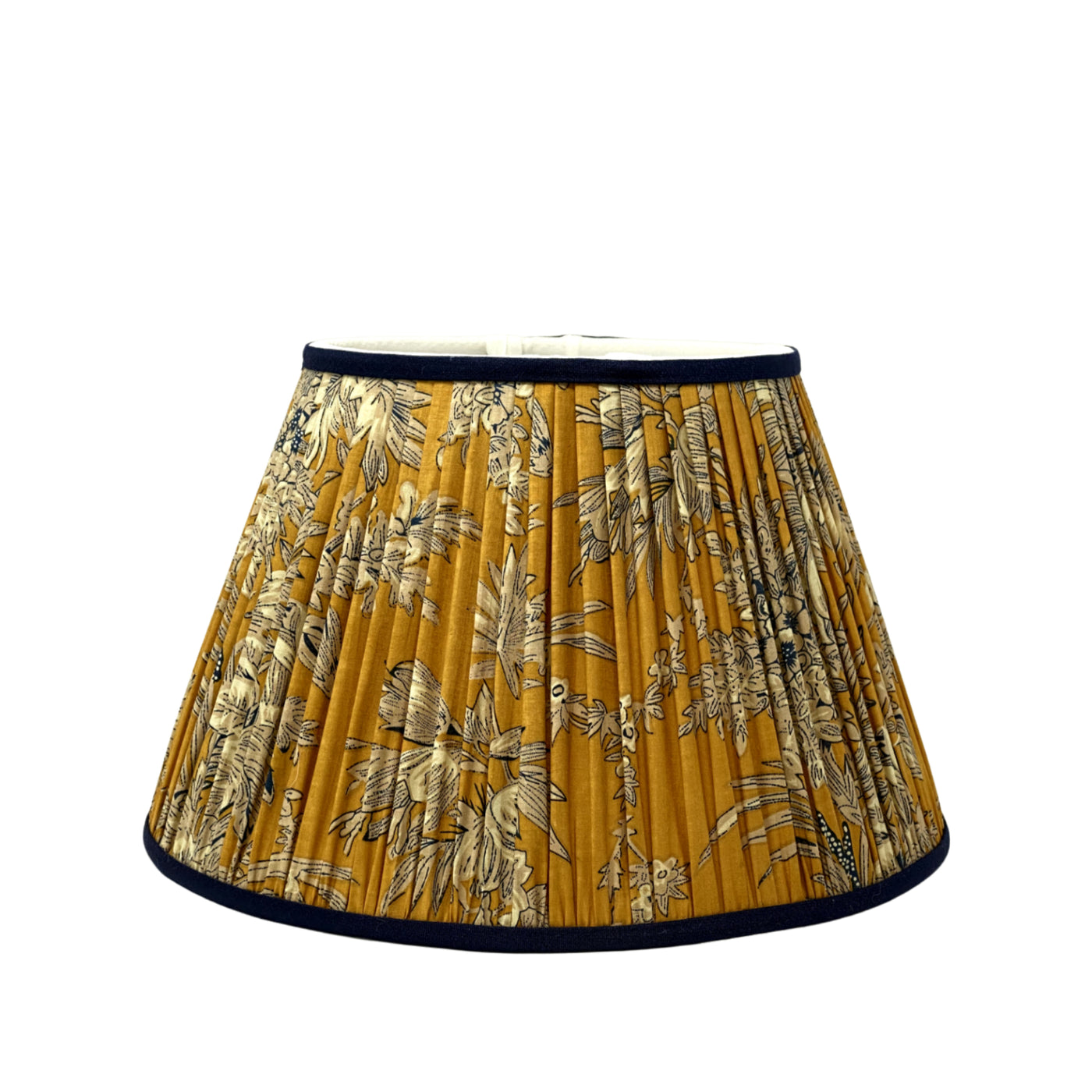 Mustard Block Print Lampshade