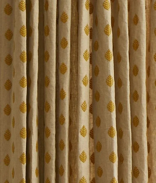 Gold motif curtain