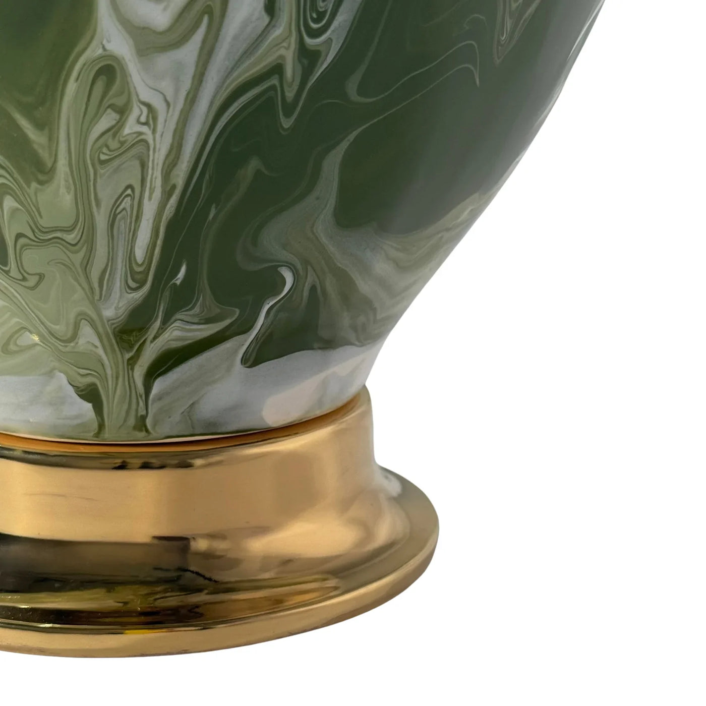 Paul Schneider Athens Lamp in Green & Ivory Geode
