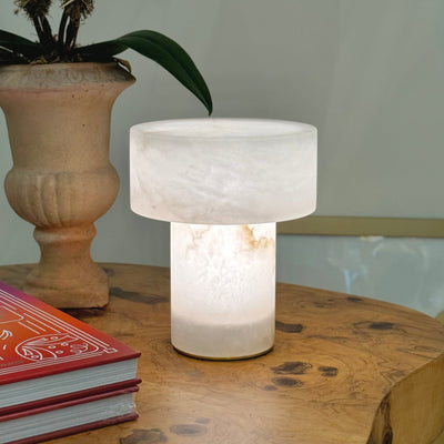 Cordless Alabaster Lamp