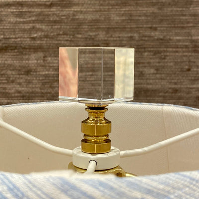 crystal cube finial