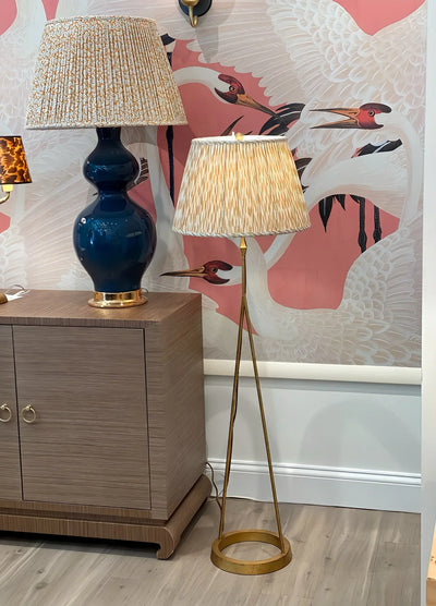 Brass floor lamp
