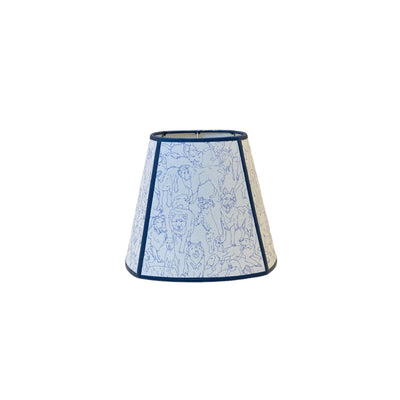 dog wallpaper lampshade 