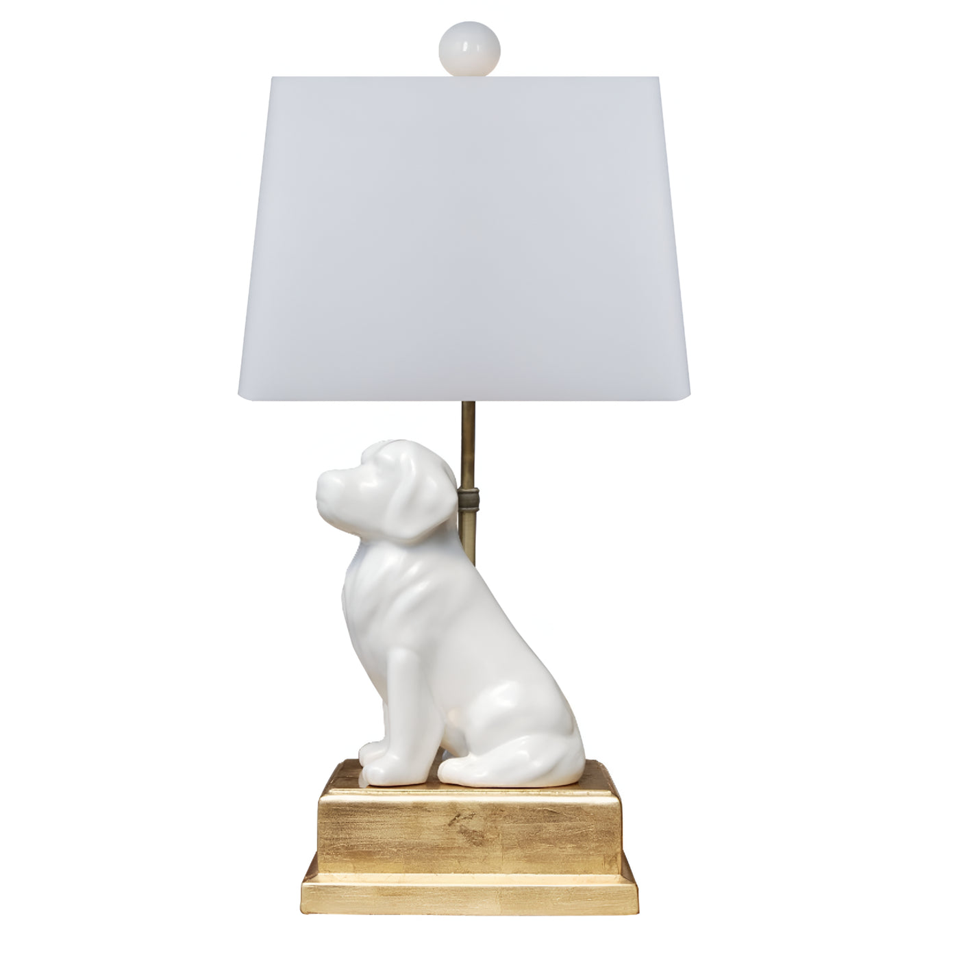 White Dog lamp