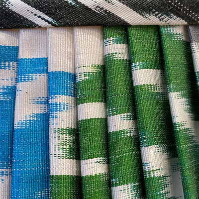 ikat lampshade close up