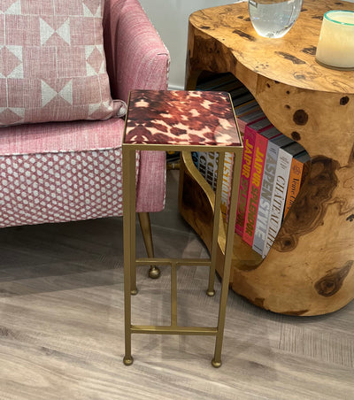 Gilded Table with oysterwood top