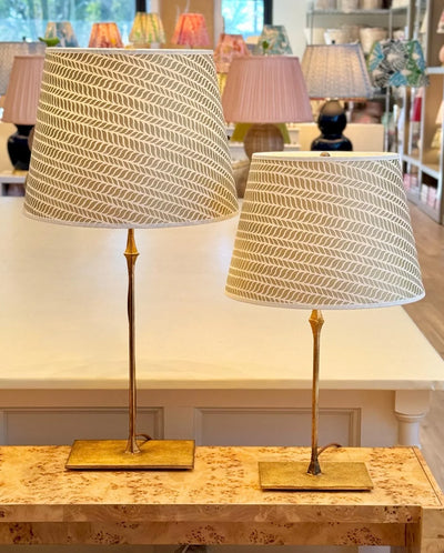 Delphine Paper Lamp shades on Dauphine Lamps