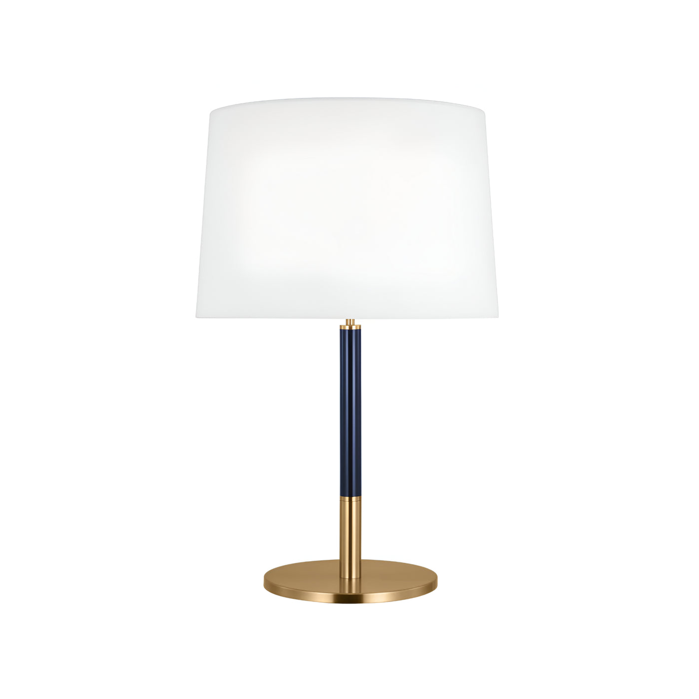 Brass and Blue Table Lamp