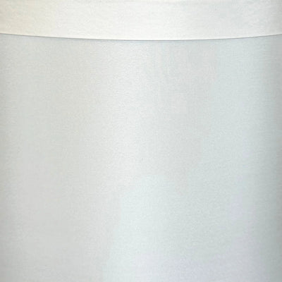 Silk Banded Retro Drum Lampshade - Bone