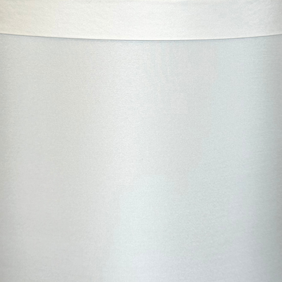 Silk Banded Retro Drum Lampshade - Bone