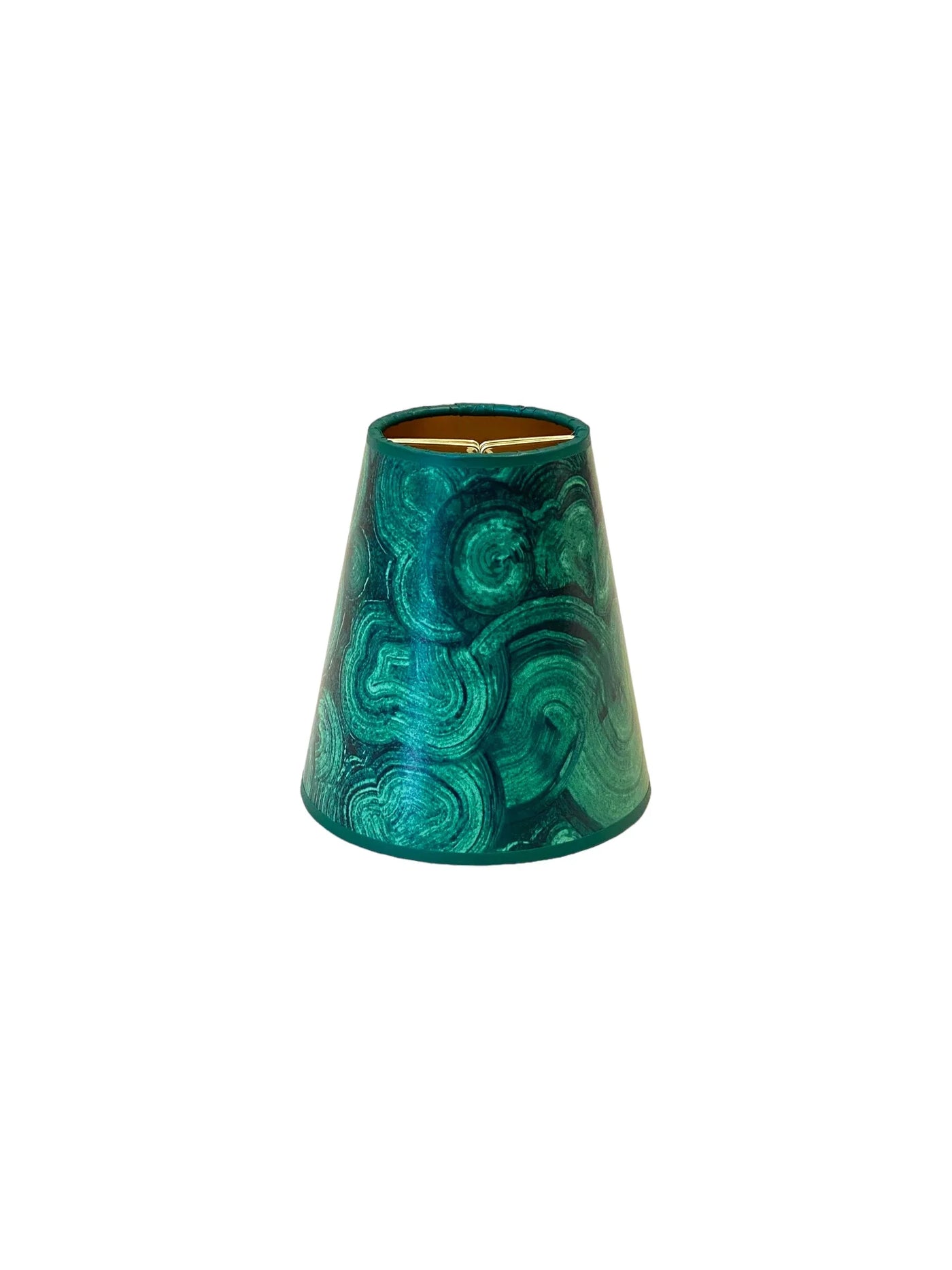 Green Wallpaper Chandelier Shade