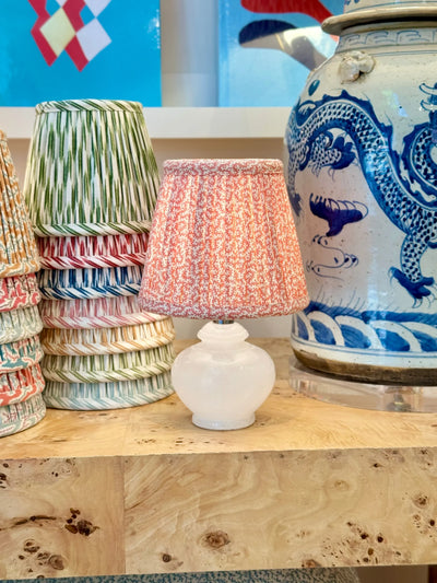 Ian Sanderson Membrillo Petra on a mini alabaster lamp