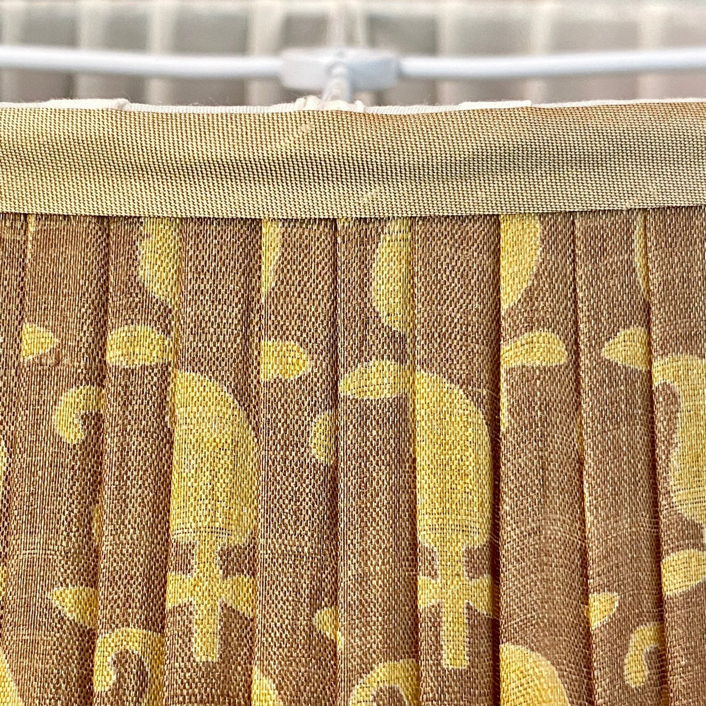 Penny Morrison Olive lampshade close up