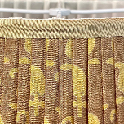 Penny Morrison Olive lampshade close up