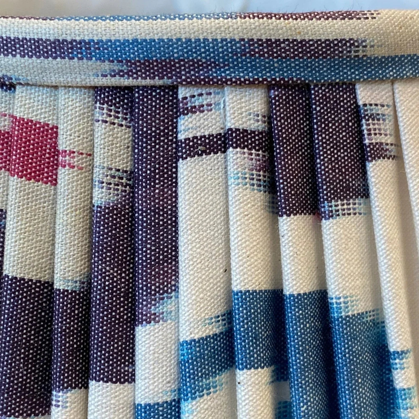 ikat lampshade close up