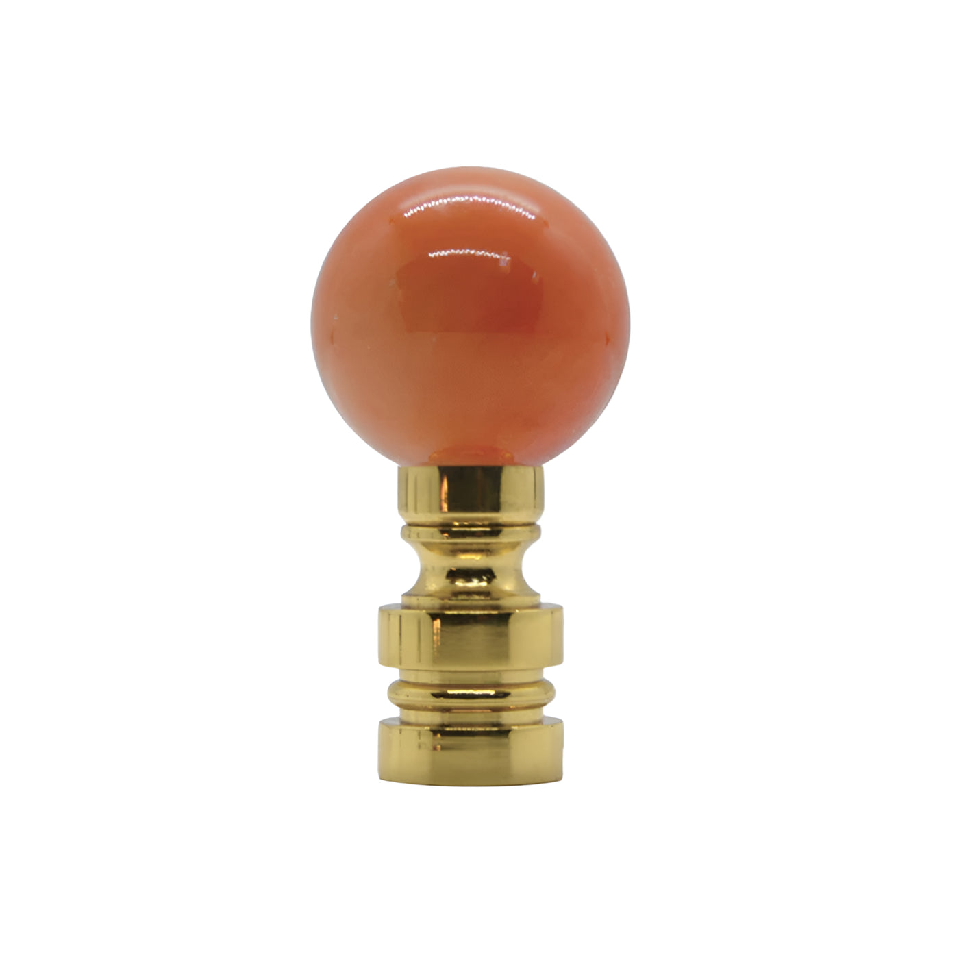 Orange ball finial