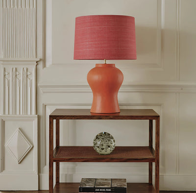 Julian Chichester - Windy Hill Burnt Orange Gesso Table Lamp