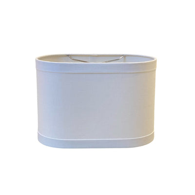 oval linen hardback lampshade