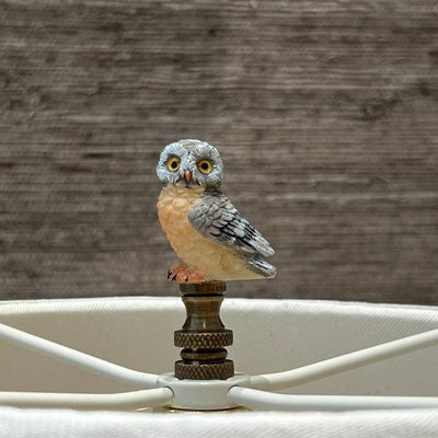 Owl lamp finial