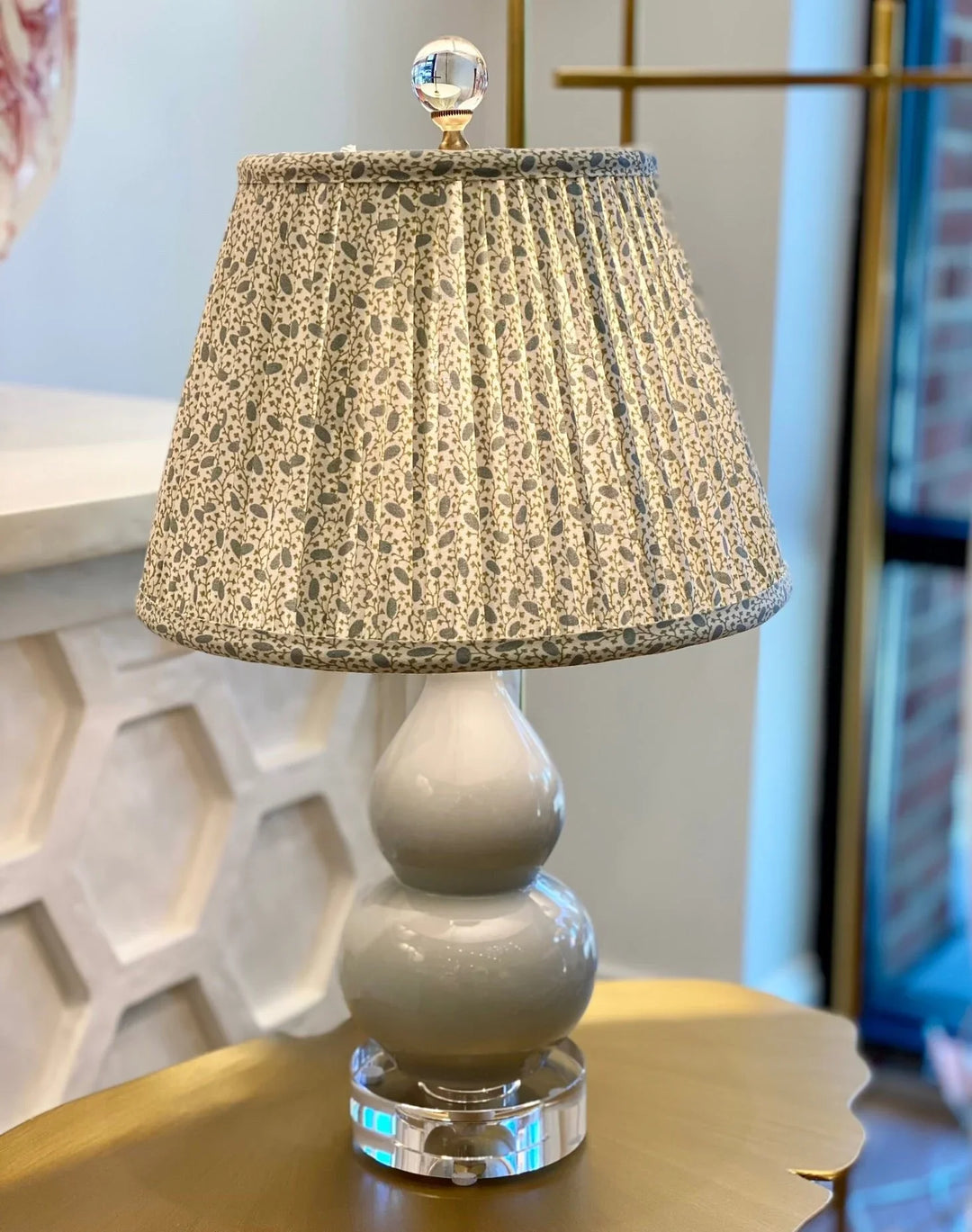 ライトブルー ミソラ Mini Palladian Blue Porcelain Double Gourd Lamp