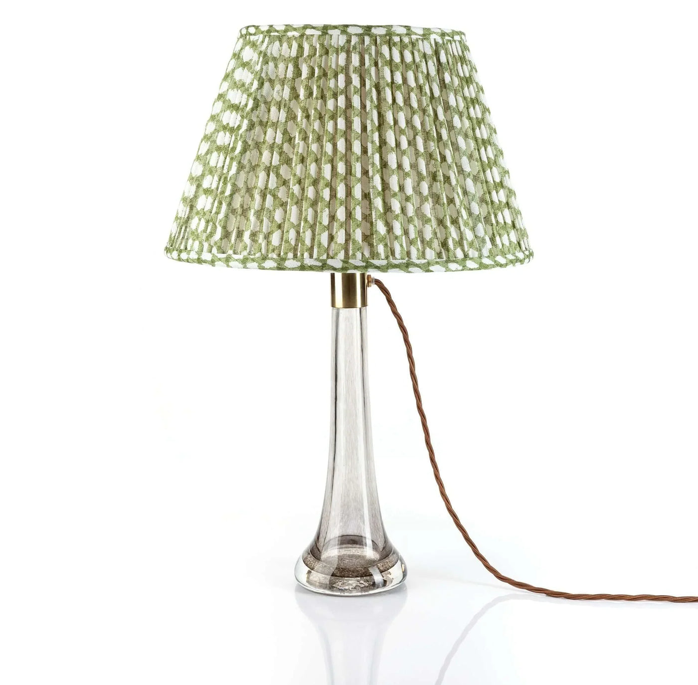 Fermoie Green Wicker Lampshade