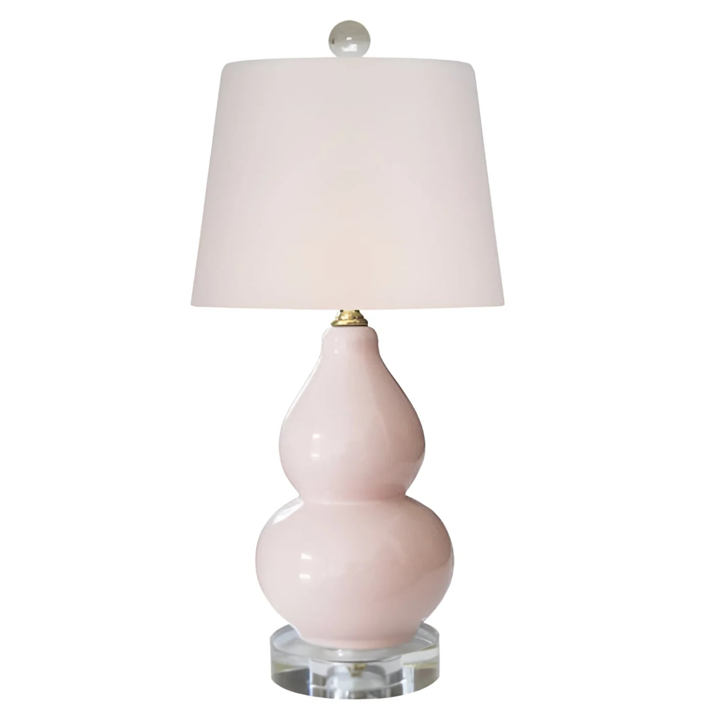 Pink Mini Lamp with white shade