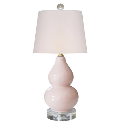 Pink Mini Lamp with white shade