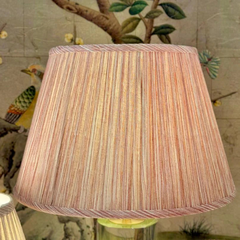 Fermoie pink strie lampshade