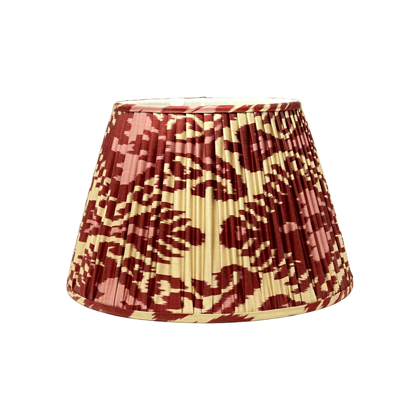 Pink and Red ikat lampshade